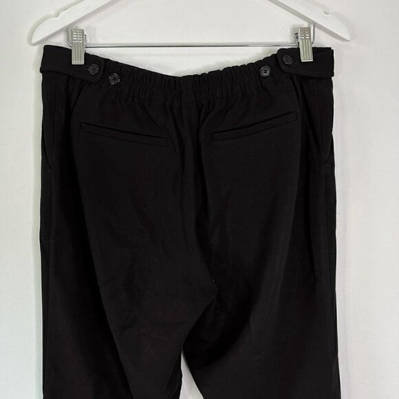 Theory Padra Admiral Crepe Black Tapered Leg Dress Pants - Picture 7 of 9